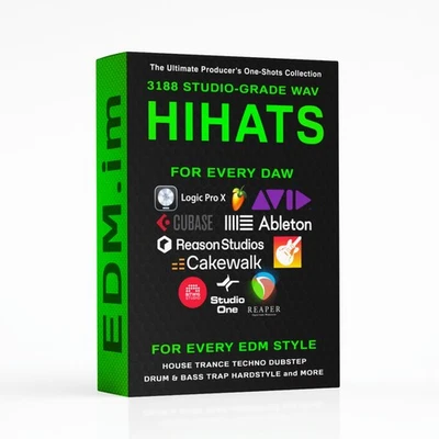 3188 Hi-Hat One Shots Sample Pack WAV für FL Studio, Ableton Live, Logic Pro - Bild 1 von 4