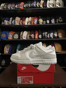 Nike Dunk Low Light Silver Corduroy Brand New FN7658 100 size 10W = 8.5 M - Picture 1 of 5