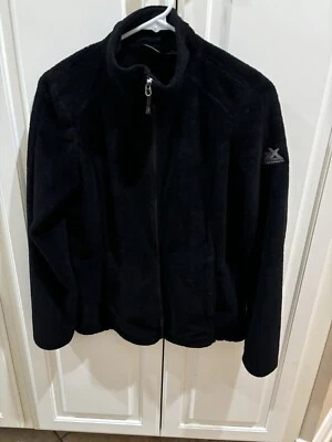 Pre Loved Womens ZeroXPosur Full Zip Black Fleece Size Small - Image 1 of 3