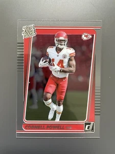 2021 Panini Clearly Donruss Rated Rookie Cornell Powell #89 Rookie RC - Picture 1 of 2