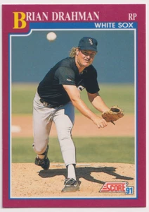 1991 Score Traded #81T Brian Drahman RC Chicago White Sox - Picture 1 of 2