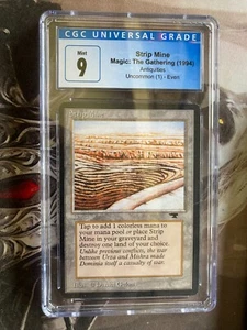 *** ANTIQUITIES Strip Mine (Even Horizon) *** CGC 9 Mint! - DUTY FREE -MtG Magic - Foto 1 di 2