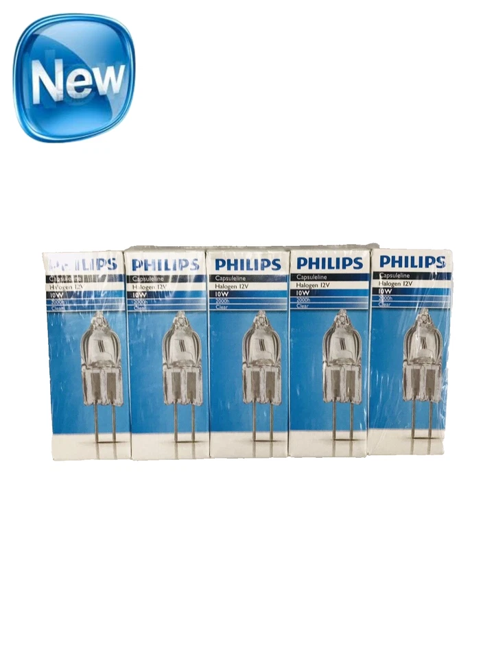 10x Philips 10W T3 G4 Clear Landscape And Cabinet Bulbs 12v 13284 - Image 1 of 4