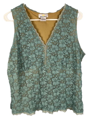 Kathleen Kirkwood Cami Top Tank 蕾丝娃娃 Y2K 童话女性奇思妙想尺寸 1X — 第 1/4 张图片