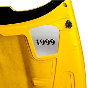 Chrome Under Hood Insert Panel 1999 Year Emblem for C5 Corvette Con / Cpe / Hbck - Picture 1 of 1