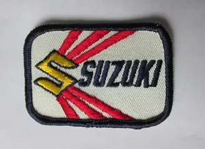 Vintage 70er Suzuki gestickter Aufnäher 2" x 2 7/8" - Bild 1 von 3