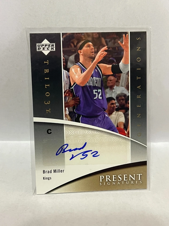 2006-07 Upper Deck Trilogy Generations Future Signatures Brad Miller Foto 1 de 1