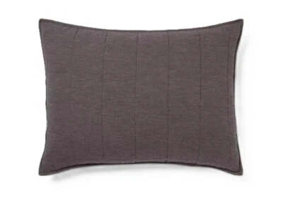 Funda de almohada Threshold gris oscuro teñida espacial de algodón y lino tamaño estándar nueva sin etiquetas Foto 1 de 4