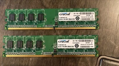 2 x 1GB Desktop DIMM DDR2 PC5300(667) - Image 1 of 2
