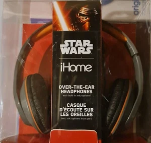 STAR WARS THE FORCE AWAKENS IHOME OVER THE EAR HEADPHONES NEW ORIGINAL BOX - Picture 1 of 2