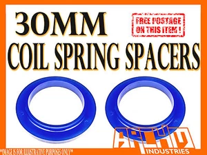 SET OF 2 FRONT 30mm POLYURETHANE COIL SPRING SPACERS FOR LANDCRUISER 100 SERIES - Picture 1 of 1