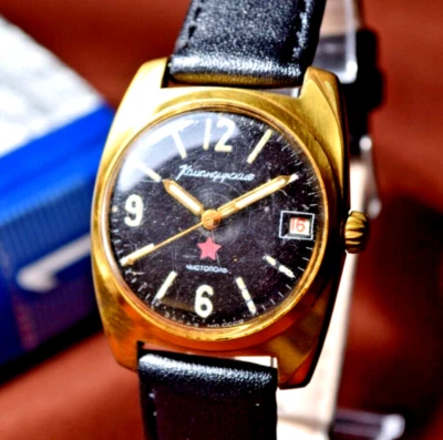 Relógio de pulso mecânico soviético VOSTOK KOMANDIRSKIE vintage cal.2234 com manutenção - Imagem 1 de 4