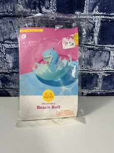 NEW, SUN SQUAD~TARGET INFLATABLE BEACH BALL 17 1/2" WITH Shark NOS B15 - Picture 1 of 5