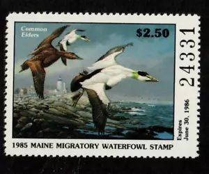 1985 2,50 $ Maine State Duck postfrisch kostenloser Versand in die USA!! - Bild 1 von 1