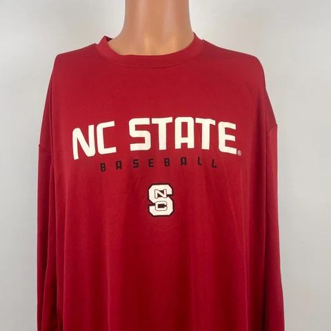 Majestic NC State Wolfpack Baseball Cool Base T Shirt NCAA College Size 2XL Cover