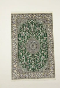 Super Nain 9la Tappeto Orientale (198 X 130 Cm) Fatto A Mano Nuovo - Bild 1 von 8