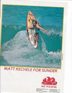 1982 Sundeck Surfboards Ad /Great Art /  Matt Kechele - Picture 1 of 1