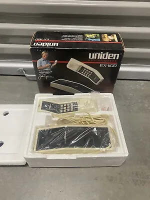 Vintage Cordless Telephone Uniden Extend-a-phone Ex-4000 In Box • 45€
