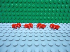 Lego 4 Rojo 1x2 Bisagra Placa con 2 Dedos de Bloqueo Lateral NUEVO - Imagen 1 de 1