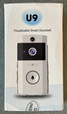 BNIB Visualizable Wifi Smart Doorbell U9 Sealed 3600mAH Motion Detection 480P - Image 1 of 4
