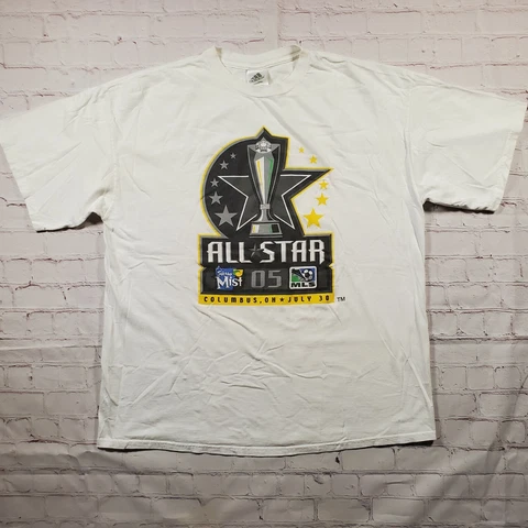 Vintage 2005 MLS All Star Game Shirt Columbus Crew Adidas Men's XL Cover