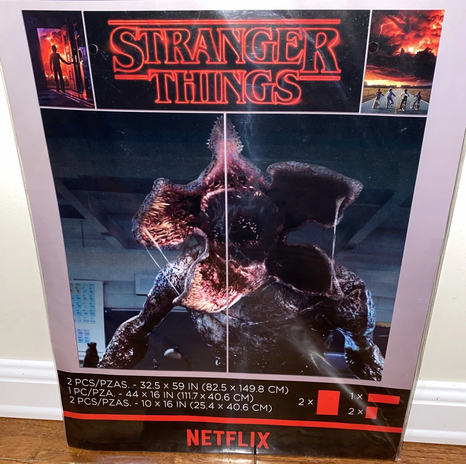 6ft Stranger Things Wall Decoration Scene Setter Demogorgon Backdrop 4 Posters