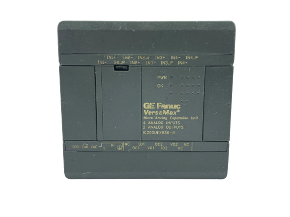 IC200UEX636-0 GE Fanuc VersaMax Micro Analog Expansion Unit 4 Input 2 Output - Image 1 of 4