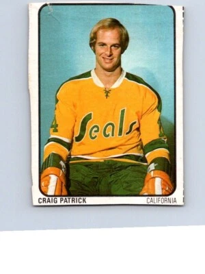 VINTAGE HOCKEY CARD LIPTON SOUP 1974 CRAIG PATRICK   OAKLAND SEAL   NO670 - Image 1 of 2