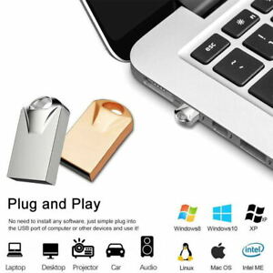 USB Stick 3.0 / 2.0 Mini Metall Flash Drive Ultra klein Speicher Stick 64GB 32GB