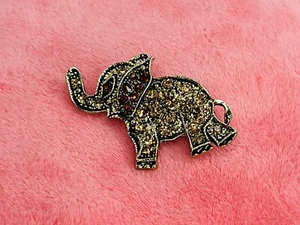 Ali Lang Elefantenrüssel UP Good Luck Strass gelb orange goldfarben 1 1/2" - Bild 1 von 4