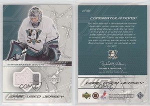 2003-04 Upper Deck UD Game Jerseys Series 2 Jean-Sebastien Giguere #ud-jsg