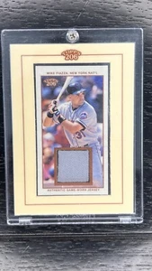 2002 Topps 206 #TR-MP Mike Piazza NM-MT Game Used Jersey Mets - Picture 1 of 2
