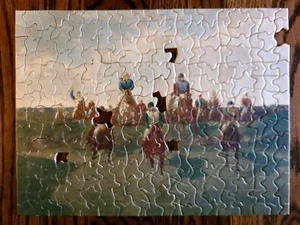 RARO puzzle vintage anni '30 Jig of the Week n. Maniche 11/Green guidano la strada - Foto 1 di 13