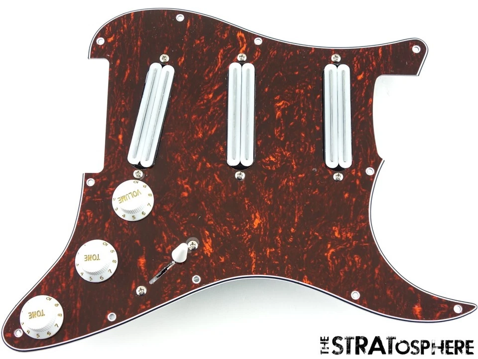 *NUEVO GOLPEADOR CARGADO de rieles de alto rendimiento para Fender Strat Red Tortoise 11 agujeros Foto 1 de 2