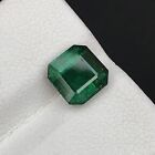 2.60 Carats Green Tourmaline Emerald Cut Natural Afghani Loose Gemstone