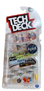 Tech Deck Ultra DLX April Skateboards Mini Fingerboards Collectibles Toys 4 Pack - Picture 1 of 4