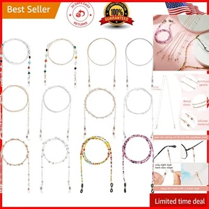 Unique 12-Piece Beaded Sunglasses and Glasses Chain - Modern Women’s Accessory - Picture 1 of 9