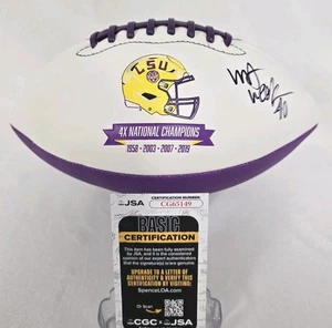 Whit Weeks Signed Football LSU Tigers Stadium Football JSA CG65149 Autographed - Picture 1 of 5