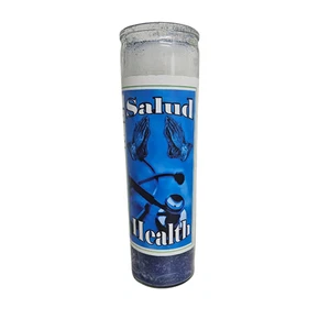 Vela Preparada Salud Blanca y Azul / Salud Blanca y Azul Veladora Preparad - Imagen 1 de 4