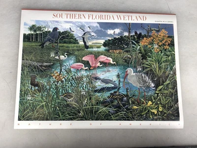 2005 SOUTHERN FLORIDA WETLAND Sheet of 10 Stamps 39¢ Mint Never Hinged  - Image 1 of 4