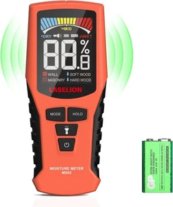 Non-Destructive Wood Moisture Meter Detector with Large LCD Display, Batteries - Picture 1 of 4