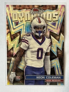 2024 Topps Finest Keon Coleman 1/1 Superfractor Dynamos #DYN-16 RC Rookie Bills - Imagen 1 de 15