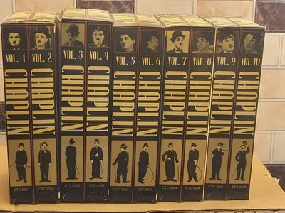 Vintage "Charlie Chaplin: The Collection" Volume 1 - 10 Tape VHS Box Set 1993 - Image 1 of 4