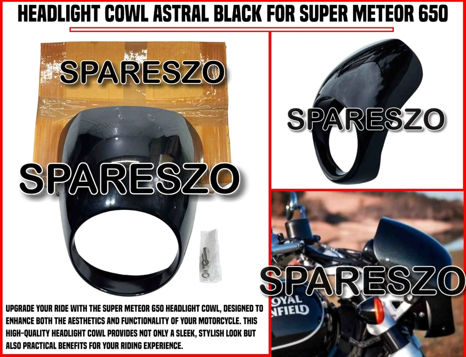 FARO CAPUCHA ASTRAL NEGRO APTO PARA ROYAL ENFIELD SUPER METEOR 650 Foto 1 de 4
