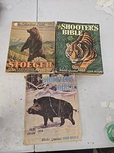 Lot Of 3 Stoeger Shooters Bible 1950 1956 1958 - Picture 1 of 4