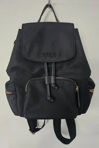 Guess Brand Eco Gemma Backpack - Black Weather Resistant - Excellent Condition - Picture 1 of 6