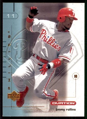 2002 Upper Deck Ovation #55 Jimmy Rollins Philadelphia Phillies - Image 1 of 2