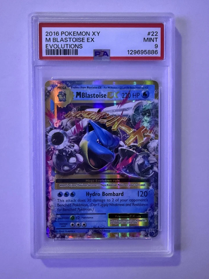 Mega Blastoise EX Pokemon XY Evolutions 22/108 PSA 9 - Image 1 of 4
