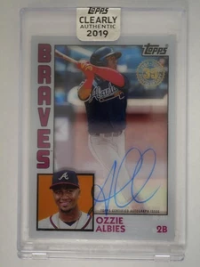 2019 Topps Clearly Authentic #TBA-OA Ozzie Albies 1984 Topps Baseball Autographs - Picture 1 of 2