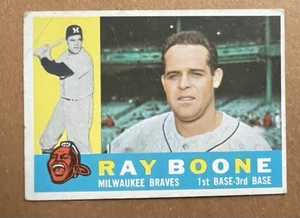 1960 Topps #281 Ray Boone Milwaukee Braves B2 - Picture 1 of 2